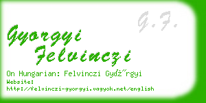 gyorgyi felvinczi business card